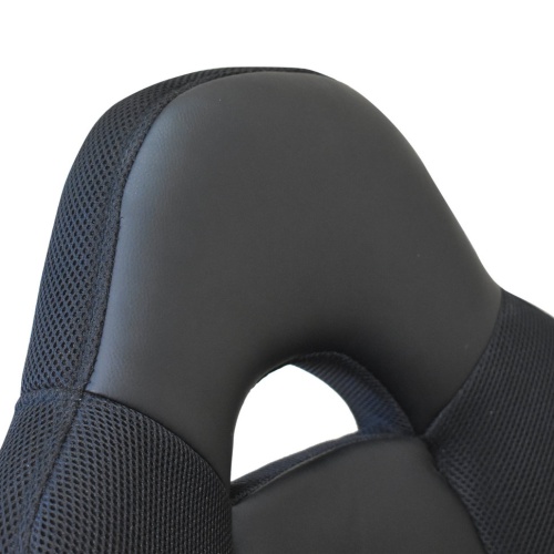 Кресло компьютерное Brabix Fusion EX-560 экокожа/ткань, черное 531581 фото 3